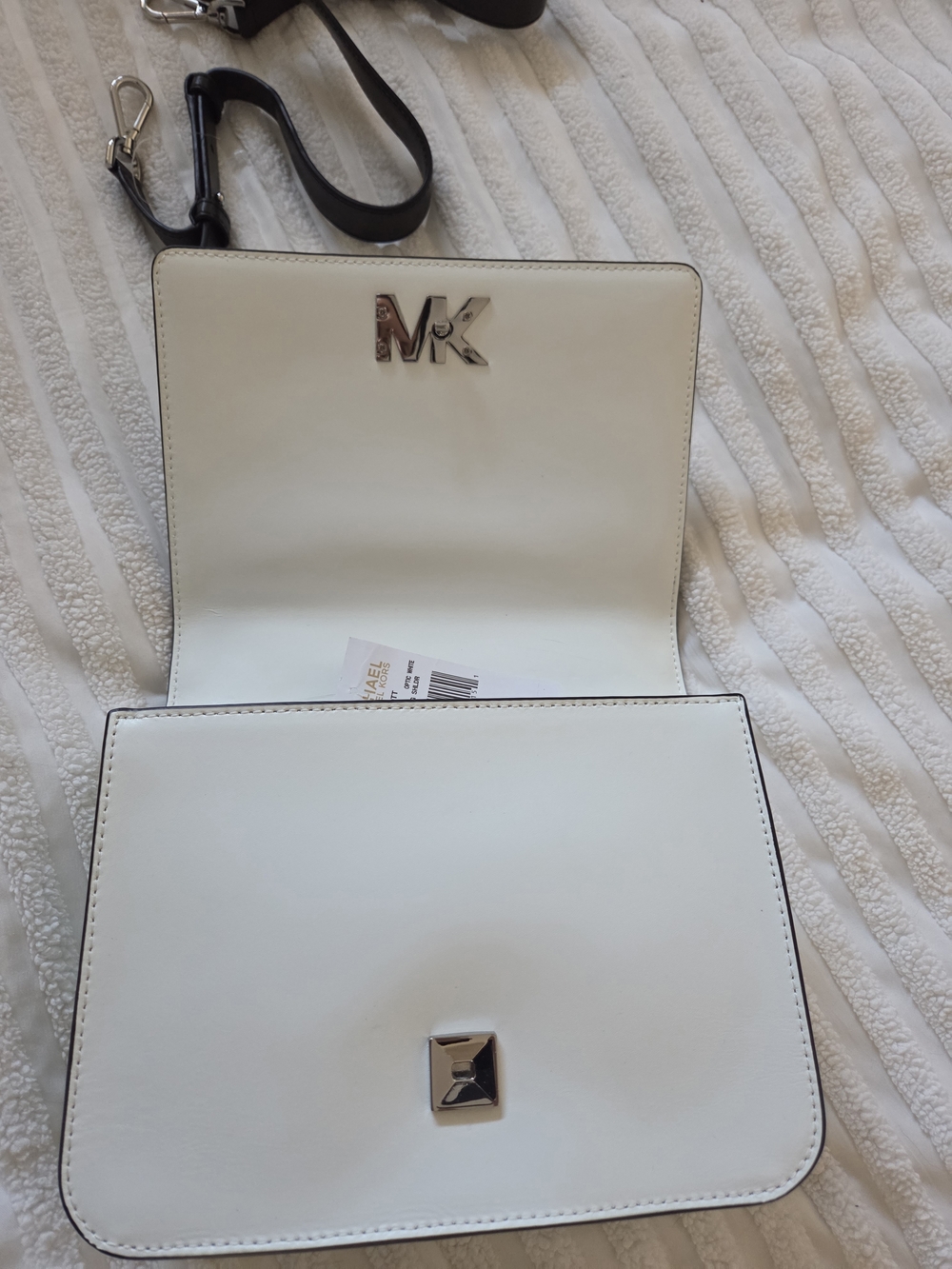 Michael Kors White & Black Graffiti-Print Shoulder Bag - Picture 7 of 7